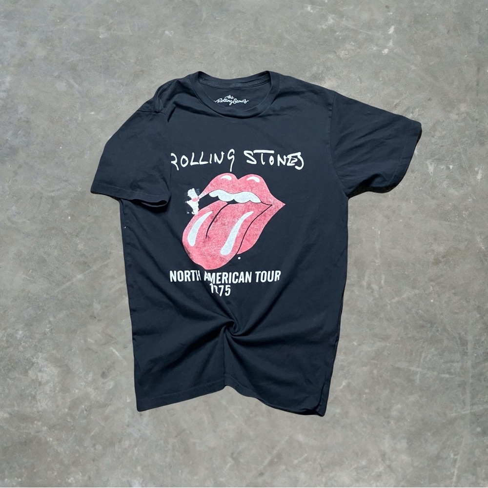 ☀️ The Rolling Stones Band Tee Mens Size S Black